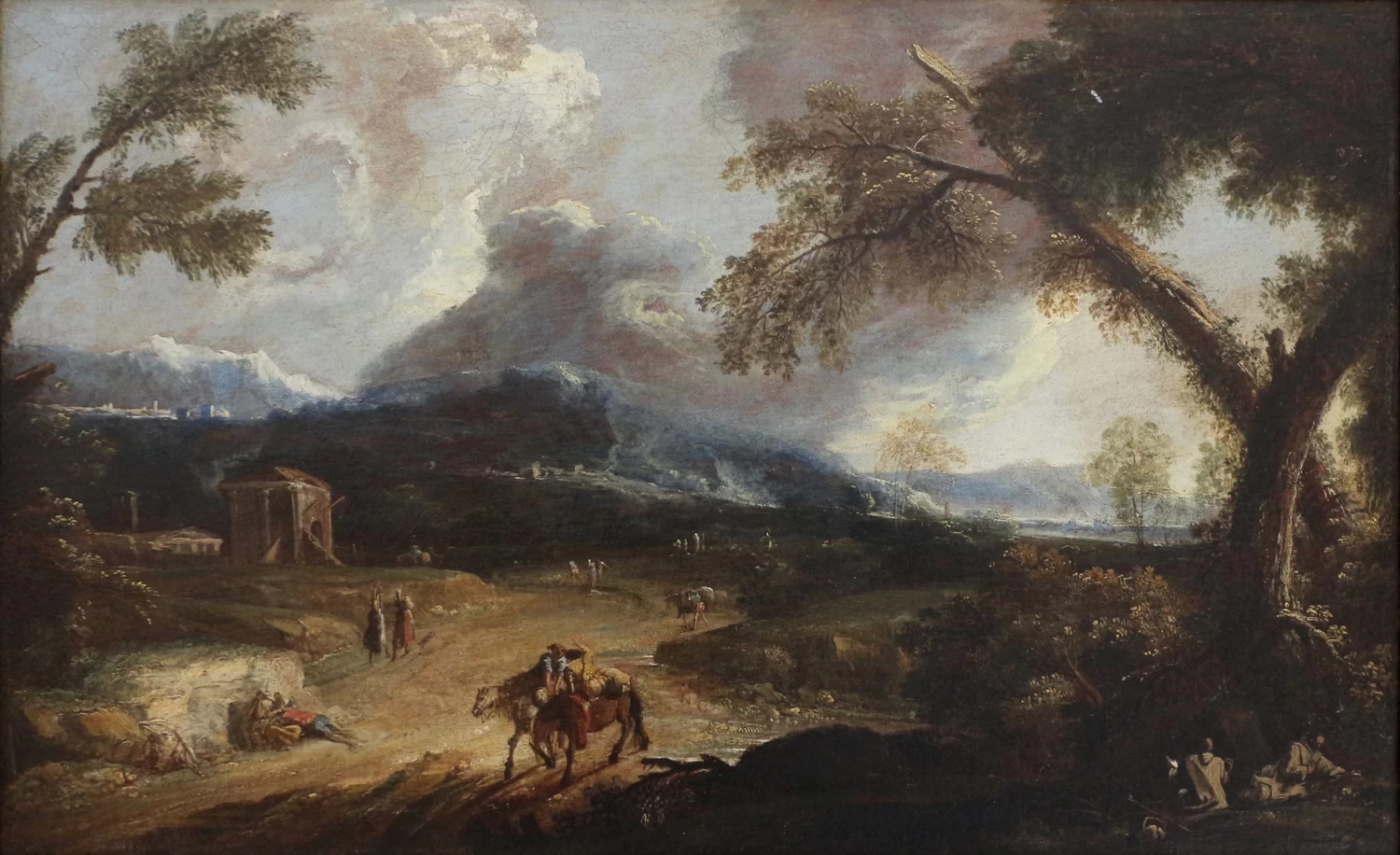 Paesaggio con frati e viandanti - Museo del Settecento Veneziano, Venezia